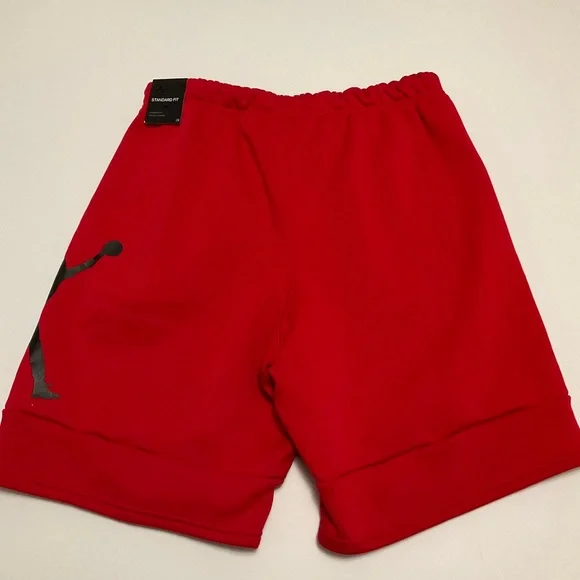 Air Jordan Fleece Red Shorts - Picture 2 of 3